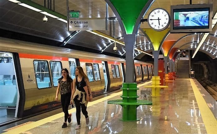 Сучасний вагон метро Стамбула